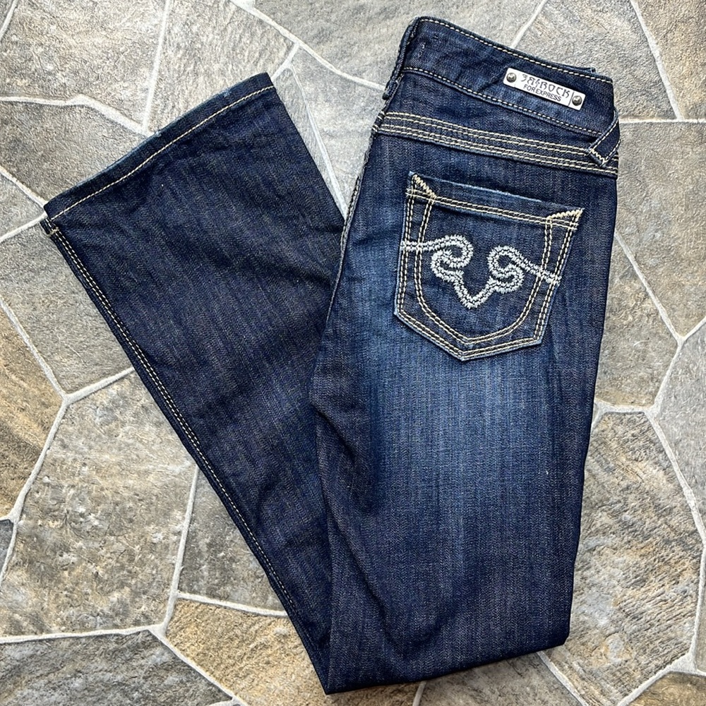 Re Rock Los Angeles For Express Barely Boot Jeans - image 1